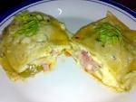 CANELONES DE JAMON Y MUZARELLA